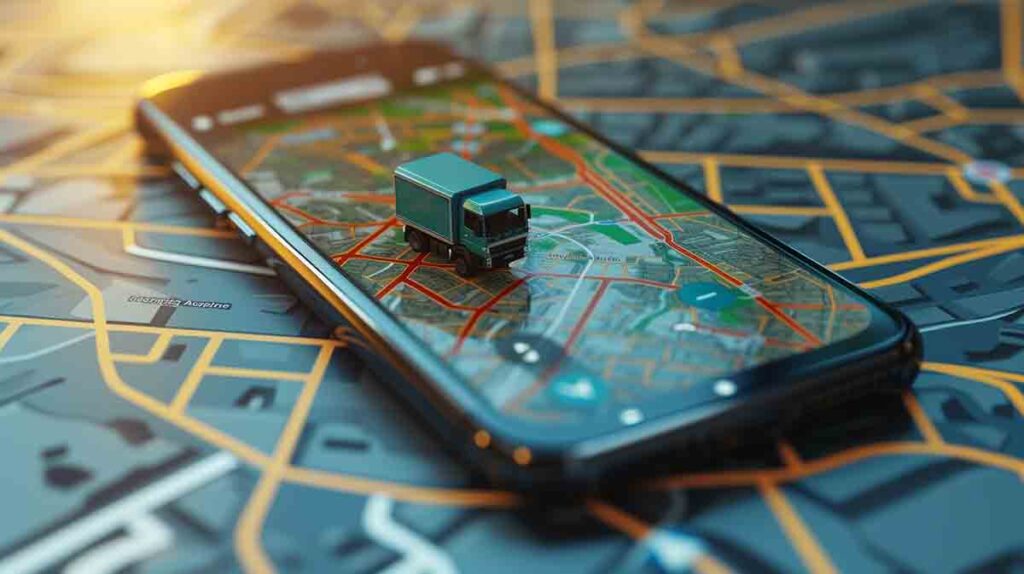 Real-Time Delivery Data Analytics on Smartphone Map for Logistics Solutions